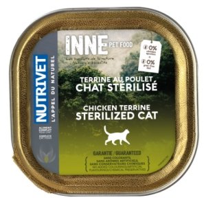 🐱 Analyse et infos sur Nutrivet Inne Terrine Sterilized Poulet (pâtée pour  chat) 🐶